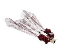 VALICLUD Diadema De Calavera Con Flores Artificiales y Velos Para Cosplay De Halloween Accesorio De Fiesta De Disfraces Para Celebraciones Temáticas y Eventos Espeluznantes
