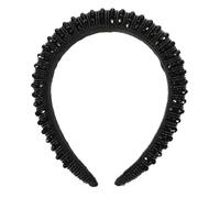 VALICLUD diadema de cristal tachonado Diadilla chicas de imitación para el cabello arriba bonitas diademas diadema vintage accesorios para el cabello Aro del pelo de cristal Negro