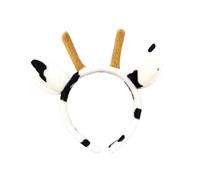 VALICLUD Diadema De Cuerno De Vaca Orejas De Animal Accesorio De Cabello Chic Para Fiestas y Cosplay Para Niño Niña y Adultos