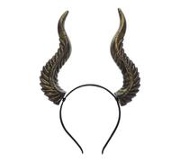 VALICLUD Diadema de Cuernos Demoníacos Ajustable DIY Resina para Halloween y Cosplay Ligera y Reutilizable para Fiestas Temáticas y Disfraces Creativos