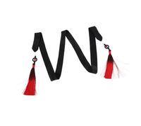 VALICLUD Diadema De Estilo Antiguo Cintas De Cabello Vintage Diadema China Cinta De Pelo Hanfu Tocado Hanfu Tocado Con Borla Lazo Para El Pelo Con Borlas Borla De Pelo Poliéster Black