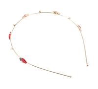 VALICLUD diadema de fresa belleza banda sirena brillante diadilla Venda diademas de frutas accesorio para el cabello fiesta accesorios para el cabello para mujeres aleación (hierro) Dorado
