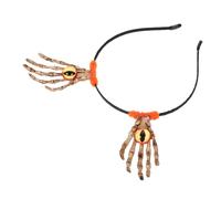 VALICLUD Diadema de Mano de Esqueleto para Fiesta de Halloween Diadema de Día de Muertos Bolas de Ojos Accesorio Cabello de Estilo Terrorífico