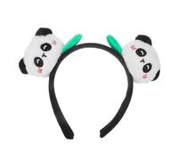 VALICLUD diadema de panda sombreros de panda banda chicas diademas con orejas de panda diadema con elementos panda tocado de panda diadema de juego de rol aro de cabeza de panda tela Negro