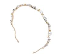 VALICLUD Diadema De Perlas De Cristal Accesorios Para El Cabello De Sirena Collar Para Mujer Horquilla Rizador Telar Diademas Bandas Para La Cabeza Cinta Para El Cabello Diadema