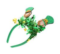 VALICLUD Diadema de rayas verdes diadema diadema decoración irlandesa diadema de hojas verdes diademas Accesorio irlandés st diadema Children's st. disfraz del día de Patrick sintió Green