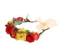 VALICLUD Diadema de Rosas de Otoño Simulada para Novia y Fiesta Tocado Floral Elegante para Sesión Fotográfica y Eventos
