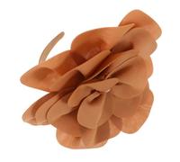 VALICLUD Diadema Floral Vintage Grandes Flores y Perlas en Tono Ámbar, Tocado para Niña y Mujer, Accesorio para Bodas, Fiestas y Festivales, Diadema de Princesa Elegante y Cómoda