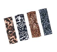 VALICLUD Diadema Pelo Animal Mujer Set de 4 Unidades Banda Elástica Cruzada Accesorio Cabello Deportivo Absorbente para Gimnasio Lavado Facial y Maquillaje