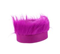 VALICLUD Diadema Peluda Peluca De Cabello y Difuso Pelucas De Chicas Pelucas De Fiesta Para Mujer Diadema Sombreros De Halloween Sombrero Púrpura Fibra Química