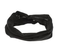 VALICLUD Diadema Plisada Elástica Para Mujer Súper Ancha Antideslizante Diadema De Yoga Para Gimnasio Para Deportes y Actividades Al Aire Negra