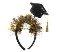 VALICLUD Diadema Sombrero De Doctorado Para Graduación Diadema De Graduación Para Adultos Negro Florecillas De Tocado Para Fiestas Decoración De Fiesta