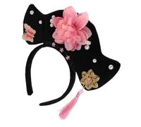 VALICLUD Diadema Vintage Floral Tradicional Hanfu Accesorio Cabello Princesa Qing Dinastía Retro para Fotografía y Fiestas Temáticas