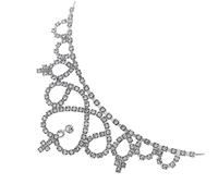 VALICLUD diademas para tiara de diseño de cristal tiara de niña pequeña tocado de cumpleaños Diadema de de imitación para niñas Aros para el cabello aleación Plata