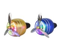 VALICLUD Difusor de Aroma para Coche Clip de Ventilación, Luces LED Color Azul y Aleación de Aluminio, Refresca el Aire y Elimina Malos Olores Vehículo