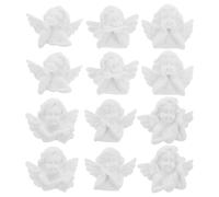 VALICLUD Dijes de Ángel de Resina 48 Unidades para Proyectos Escolares y Decoración de Hogar, Ideales para Manualidades y Carcasas de Teléfono DIY