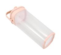 VALICLUD Dispensador de Bebidas Tapa Selladora para Agua y Zumo Jarra Fría para Uso Familiar y Hostelería Diseño Transparente y de Limpiar Color Rosa