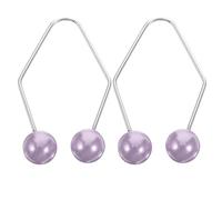 VALICLUD Ejercitador Facial para Hoyuelos 1 Par Metálico Color Púrpura Moldeador de Mejillas para Hombres y Mujeres Herramienta para Crear Hoyuelos Cara Uso Cómodo y Práctico