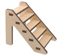 VALICLUD Escalera de Madera para Hámster Mediana Juguete de Escalada Resistente a Plataforma para Mascotas Pequeñas y Entretenimiento Seguro