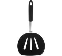 VALICLUD Espátula de Silicona Flexible Negra Antiadherente para Wok Utensilio de Cocina Doméstica Resistente al Calor Espátula Ergonómica Multifunción para Freír y Cocinar Diaria
