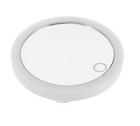 VALICLUD Espejo de Maquillaje LED Recargable con Luz Suave Aumento Triple Ventosa Portátil para Tocador y Baño Espejo Iluminado para y Montaje Pared