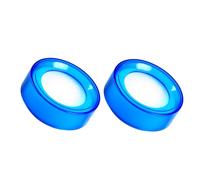 VALICLUD Esponja Contadora para Dedos Húmedos 2 Unidades, Humedecedor de Pulgar Transparente Azul, Herramienta para Contar Dinero y Clasificar Papeles, Uso en Oficina y Bancos, Material