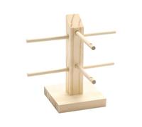 VALICLUD Estante de Exhibición para Gafas de Madera Maciza Soporte 2 Piezas Montura de Gafas de Madera Organizador Compacto para Hogar y Oficina