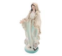 VALICLUD Estatua Virgen María Resina Pequeña Decoración Religiosa Mexicana Figura Santa Madre Adorno Devocional para Hogar y Iglesia Escultura Detallada