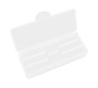 VALICLUD Estuche de Herramientas de Manicura Doble Capa Desmontable Caja Organizadora de Plástico Mate Transparente en Tres Colores Compacto para Guardar Pinceles y Suministros de