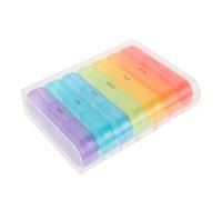 VALICLUD Estuche de Portátil 21 Compartimentos 7 Días Organizador de Medicinas para Material Ligero y Sellado para Uso Diario y Accesorio Esencial para Salud