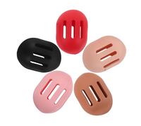 VALICLUD Estuche De Viaje Con 5 Esponjas Para Borlas De Maquillaje Contenedor Para Borlas De Maquillaje Esponjas Faciales