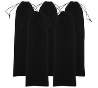 VALICLUD Estuche de Viaje para Plancha y Rizador de Pelo, 5 Unidades de Terciopelo, Bolsa para Herramientas Cabello 12X38,5 CM, Funda Cierre de Cordón para Uso Profesional y Viajes