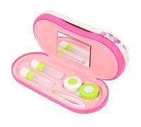 VALICLUD Estuche para Gafas Portátil Caja De Doble para Lentes De Contacto Accesorios De Viaje para Exteriores y Uso Doméstico