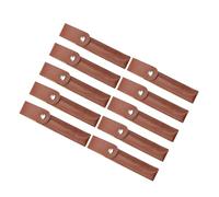 VALICLUD Estuche para Pinzas De Pestañas 10 Unidades Vacío Estuche De Viaje Pequeño De Piel Sintética para Salón De Belleza Marrón Claro