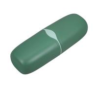 VALICLUD Estuche Portacepillos Dientes Viaje Compacto Duradero con Soporte para Pasta y Vaso Color Matcha para Camping Escuela y Uso Diario Portátil