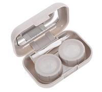 VALICLUD Estuche Portátil para Lentes de Contacto con Espejo Caja Organizadora Resistente y Recipiente Hermético para Almacenamiento Seguro y Uso Exterior Diseño Práctico y Duradero para