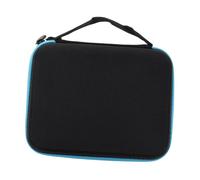 VALICLUD Estuche Portátil para Organizar Aceites Esenciales y Esmaltes 63 Compartimentos Tamaño Pequeño 1-3 Ml Azul Resistente Poliéster para Viaje Cierre Cremallera