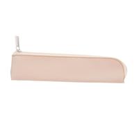 VALICLUD Estuches para Bolígrafos para Adultos Estuche Escolar Pastillero Pequeña Bolsa De Lápiz Bolsa De Lápiz Estética Estuche para Lápices Estético Pequeño Cuero PU Beige