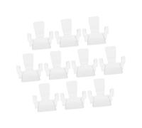 VALICLUD Exhibidor Acrílico Transparente para Minerales y Cristales Soporte para Especímenes 10 Piezas Tamaño Grande Organizador Resistente para Hogar Oficina y Colecciones