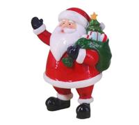 VALICLUD Figura de Papá Noel de Resina Compacta para Decoración Navideña de Mesa y Repisa Adorno Festivo de Papá Noel para Hogar Estatua Pequeña para Ambiente Navideño