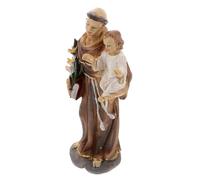 VALICLUD Figura de Resina Jesús Católico con Decoración Religiosa para Hogar y Iglesia Estatua de San Padre para Bautizo y Comunión Adorno Compacto y Pintado Mano