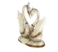 VALICLUD Figurilla Romántica de Cisne de Resina para Decoración de Escritorio Adorno y para Hogar y Oficina Regalo Práctico y Elegante
