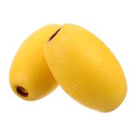 VALICLUD Flotador de Espuma Amarillo y Superficie Lisa 2 Piezas Diseño Compacto para Jaulas de Peces y Aparejos de Pesca para Uso en Lagos y Agua Salada