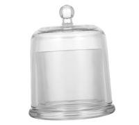 VALICLUD Frasco De Vidrio Pequeño Tapa Transparente 120 Ml, Mantequera De Cristal Cúpula Sellada, Envase para Almacenar Dulces y Cera, Adecuado para Aromas y Decoración Hogareña