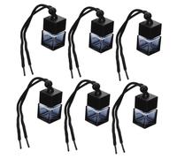 VALICLUD Frascos Ambientadores Para Coche 8ml Botellas De Perfume Colgantes De Vidrio Difusor De Fragancia Accesorios Para Espejo Retrovisor Aromaterapia Para Automóvil 6 Piezas