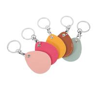 VALICLUD Funda de piel sintética para tarjeta de acceso, llavero elegante con colgante para control de acceso, 5.60X4.50X0.30CM