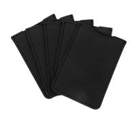 VALICLUD Funda para Peine Pu Antiarañazos 5 Unidades Tamaño Mediano Negro Textura Cruzada Bolsa de Almacenamiento para Peines de Viaje Uso Personal