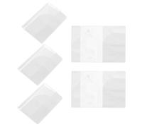 VALICLUD Fundas Protectoras para Pasaporte Transparentes Impermeables 5 Piezas, Funda Plástica Ligera para Documentos de Viaje, Estuche Portátil para Equipaje y Organización Segura