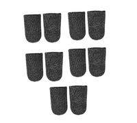 VALICLUD Fundas Transpirables para Dedos de Juegos de Móvil 10 Unidades Diseño Elástico de Cobre Ultrafino de 18 Hilos Color Negro Talla Única Ideales para Mejorar el Rendimiento y