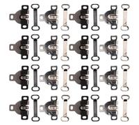 VALICLUD Gancho y Barra Metal para Pantalones 20 Pcs Cierres Invisibles Ajustables Ropa Hombre Confección y Costura Tamaño Plata y Gris Oscuro